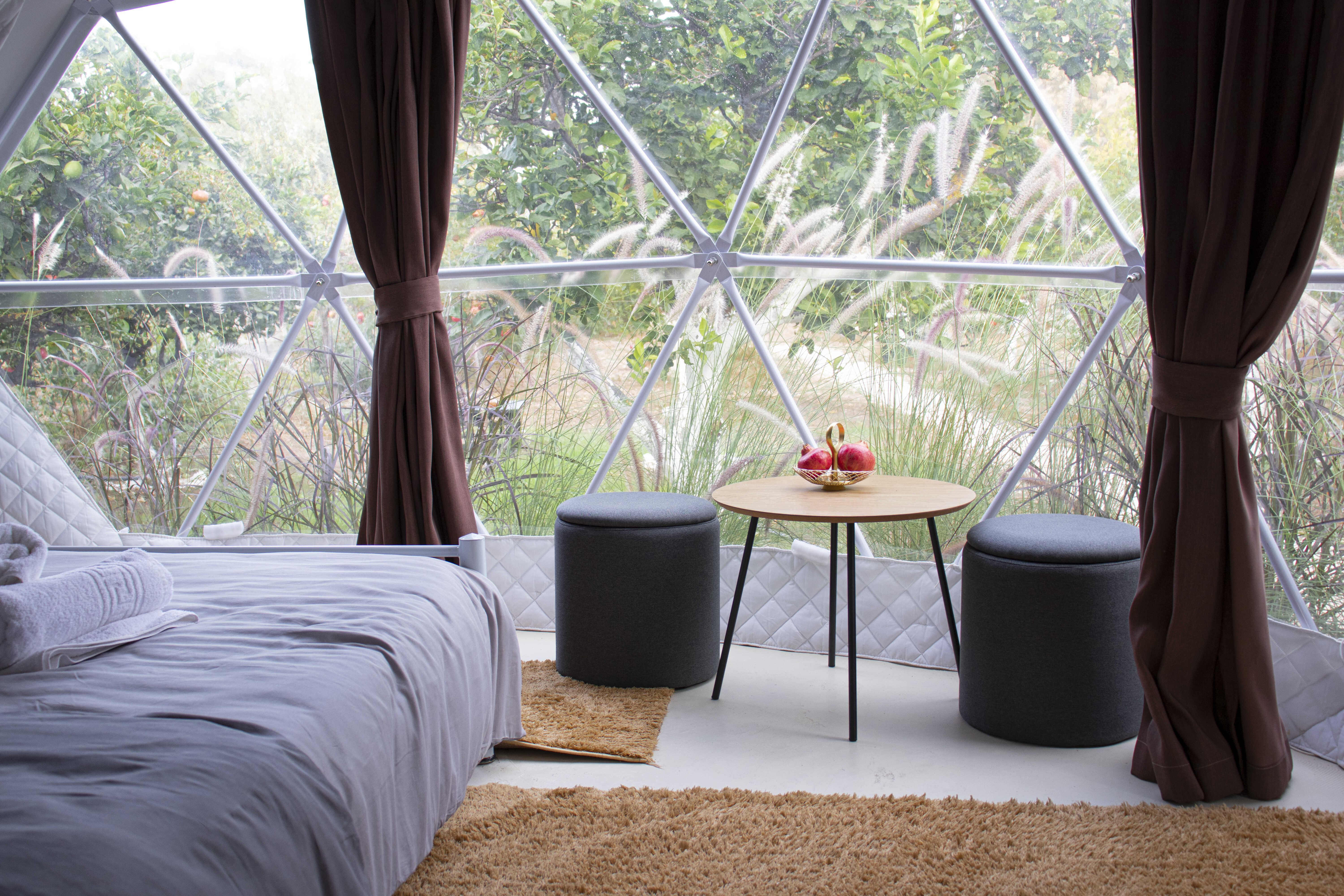 inside dome tent-lemontreedomehouse